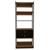 Closet Industrial Marseille 2 Gavetas 2 Prateleiras Black/Brise - Panorama Móveis