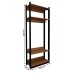Closet Industrial Marseille 2 Prateleiras 1 Cabideiro Black/Brise - Panorama Móveis