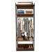 Closet Industrial Marseille 2 Prateleiras 1 Cabideiro Black/Brise - Panorama Móveis