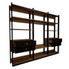 Closet Industrial Marseille 4 Gavetas 6 Prateleiras 1 Cabideiro Black/Brise - Panorama Móveis