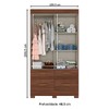 Guarda-Roupa Solteiro 2 Portas de Correr 4 Gavetas Flex Castanho Hp/Off White Be25 - Briz