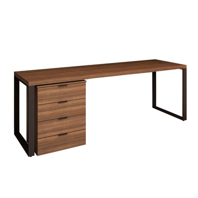 Conjunto Home Office Mesa Diretor 190 Cm e Gaveteiro Munique - Kappesberg