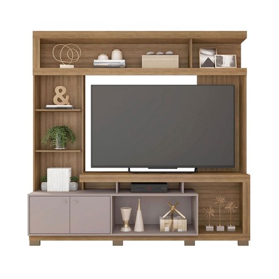 Estante para TV Até 55 Polegadas Formosa 2 Portas Mel/Cacao - Caemmun