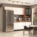 Cozinha Completa Torino 11 Portas 2 Gavetas Amêndola Touch/Branco - Pnr Móveis