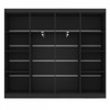 Closet Casal Helena Diamantina 8 Prateleiras Preto Fosco - Panorama Móveis