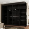Closet Casal Helena Diamantina 8 Prateleiras Preto Fosco - Panorama Móveis