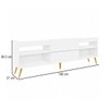 Rack para TV Até 55 Polegadas Luiza Diamantina 1 Porta 2 Prateleiras Branco Fosco - Panorama Móveis