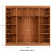 Closet Casal Diamantina 8 Prateleiras Cinamomo - Panorama Móveis