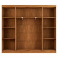 Closet Casal Diamantina 8 Prateleiras Cinamomo - Panorama Móveis