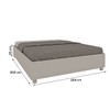 Base de Cama Box Queen Mônaco Off White - Tcil Móveis