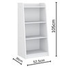 Estante para Livros Infantil P04.0004 3 Prateleiras Branco - Movelbras