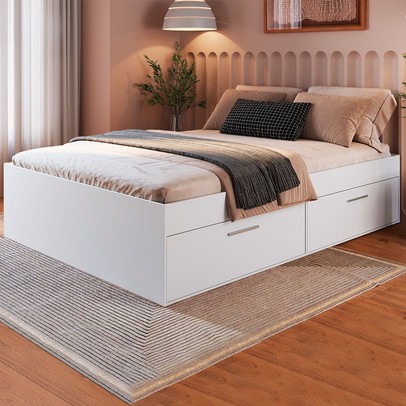 Cama Casal Tokkio 4 Portas Branco - Art In Móveis