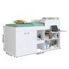 Cama de Solteiro Multifuncional Monterey 2 Portas Branco - Art In Móveis