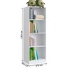 Estante para Livros Lock 6 Prateleiras Branco - Art In Móveis