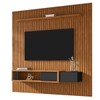 Painel para TV Até 85 Polegadas Cancun 1 Gaveta Naturalle/Preto Fosco - Móveis Bechara