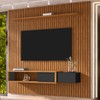 Painel para TV Até 85 Polegadas Cancun 1 Gaveta Naturalle/Preto Fosco - Móveis Bechara