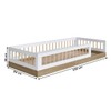 Cama Infantil Montessoriana Affetto Aveiro Oak/Branco - Completa Móveis