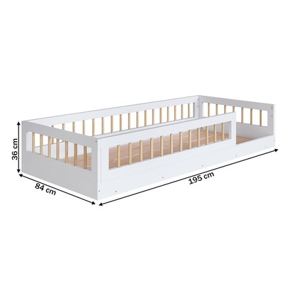 Cama Infantil Montessoriana Affetto Branco - Completa Móveis