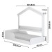 Cama Infantil Mini Mimo com Casinha Montessoriana Branco - Movelbras