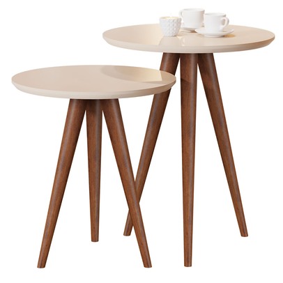 Kit 2 Mesas de Canto Perola 8003 - Jb Bechara