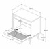 Mesa de Cabeceira 1 Porta Perola/Rattan Jb 2300 - Jb Bechara