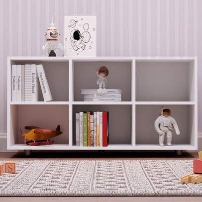 Nicho Organizador 6 Nichos Branco - Movelbras