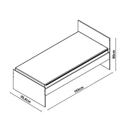 Cama Infantil Bicama Alecrim Branco - Movelbras
