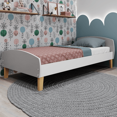Cama Infantil Montessoriana Aurora Fume - Movelbras