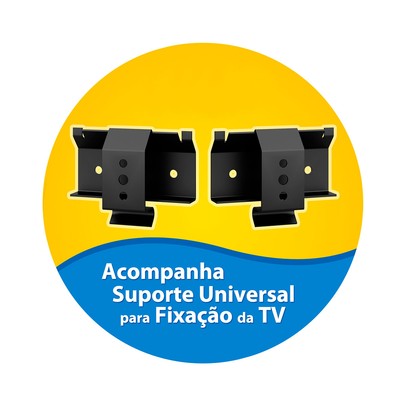 Painel para TV Até 50 Polegadas Opala 1 Porta para TV Pinho/Off White - Panorama Móveis