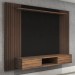 Painel para TV Até 75 Polegadas Alaska 2 Portas Pinho Ripado/Preto - Panorama Móveis