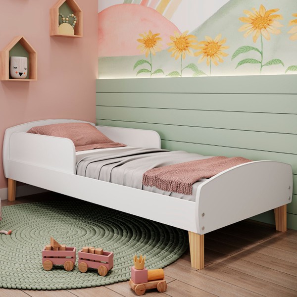 Cama Infantil Montessoriana Aurora P59 Branco - Movelbras