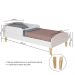 Cama Infantil Montessoriana Aurora P59 Rosa - Movelbras