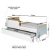 Cama Infantil Bicama Lorenza P61 Verde Bellagio - Movelbras