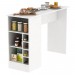 Bancada de Cozinha 1 Porta com Adega Branco - Fellicci