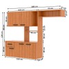 Cozinha Compacta Lis 5 Portas 1 Gaveta Mel - Fellicci