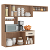 Cozinha Compacta Lis 5 Portas 1 Gaveta Manchester/Champagne - Fellicci