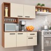 Cozinha Compacta Lis 5 Portas 1 Gaveta Manchester/Champagne - Fellicci