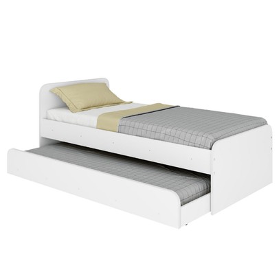 Bicama Caracol Solteiro Branco - Movelbras