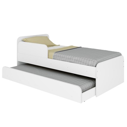 Cama Infantil Bicama Caracol Branco - Movelbras