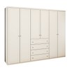 Guarda-Roupa Casal Arizona 6 Portas 4 Gavetas Branco - Panorama Móveis
