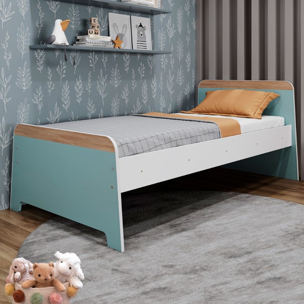 Cama Infantil Lorenza Verde Bellagio - Movelbras