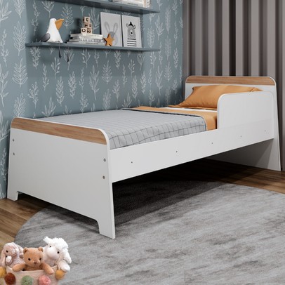 Cama Infantil Lorenza P75 Branco - Movelbras