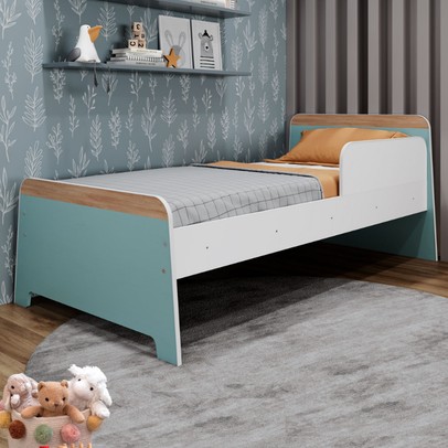 Cama Infantil Lorenza P75 Verde Bellagio - Movelbras