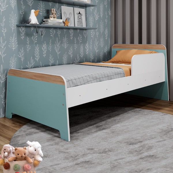 Cama Infantil Lorenza P75 Verde Bellagio - Movelbras