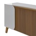 Balcão Buffet Seleto 4 Portas 2 Prateleiras Off White/Pinho Ripado - Pnr Móveis
