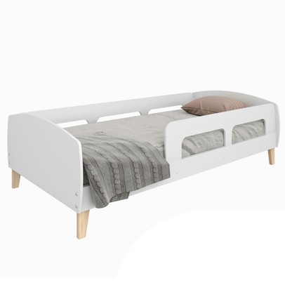 Cama Infantil Jardim Branco - Movelbras