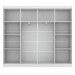 Closet Casal em L Ele e Ela 4 Metros 16 Prateleiras 4 Cabideiros Branco Fosco - Panorama Móveis