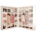 Closet Casal em L Ele e Ela 4 Metros 16 Prateleiras 4 Cabideiros Branco Fosco - Panorama Móveis