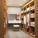Closet Casal em L Ele e Ela 4 Metros 16 Prateleiras 4 Cabideiros Cinamomo Fosco - Panorama Móveis