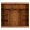 Closet Casal em L Ele e Ela 4 Metros 16 Prateleiras 4 Cabideiros Cinamomo Fosco - Panorama Móveis